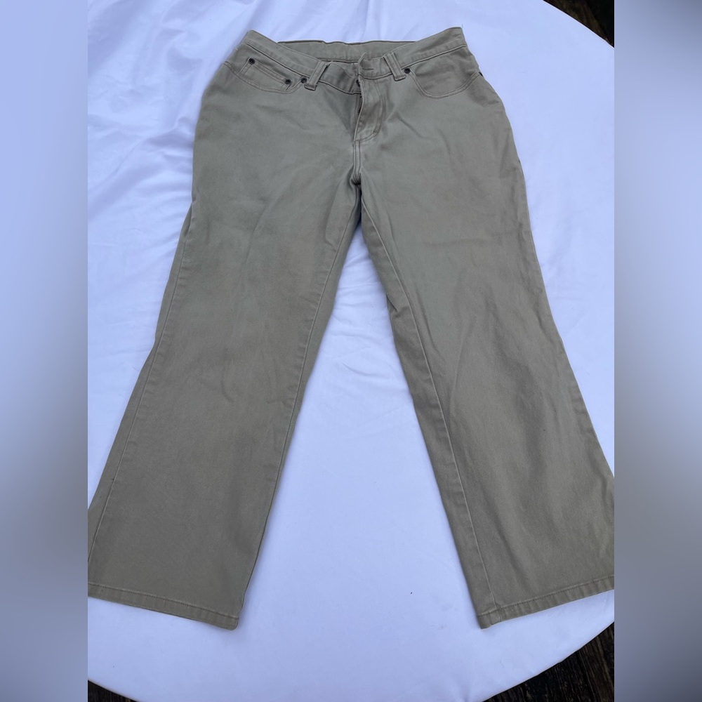 Riveted by Lee | Vintage Women’s Tan/Beige Straight Leg Jeans | Size 8M